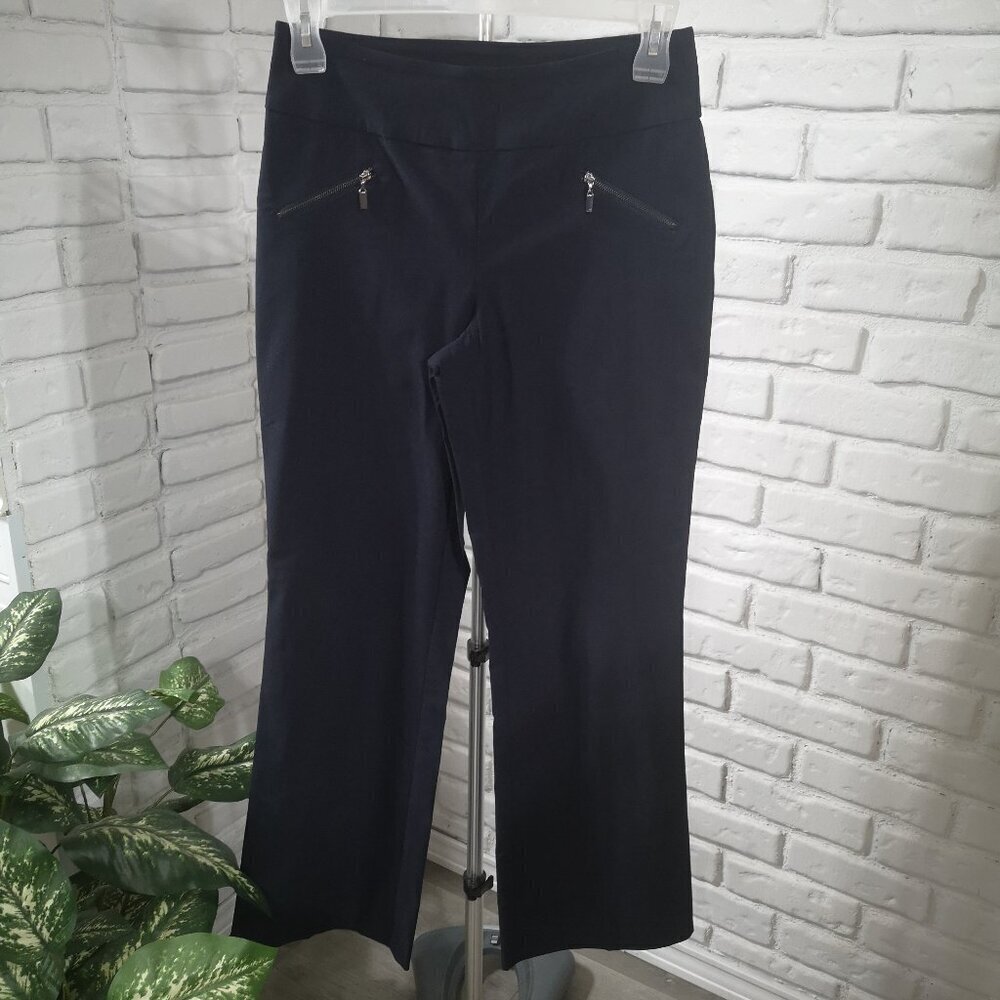Denver Hayes Curve-tech Ladies Navy Size 6/32 Pull On Style Pants